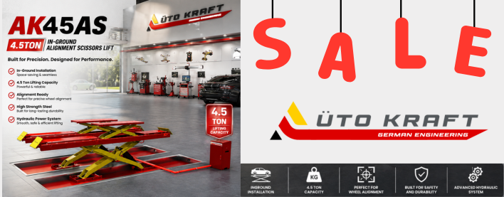 Autokraft AK45AS 4.5-Ton In-Ground Alignment Scissors Lift: The Smart Choice for UAE Garages