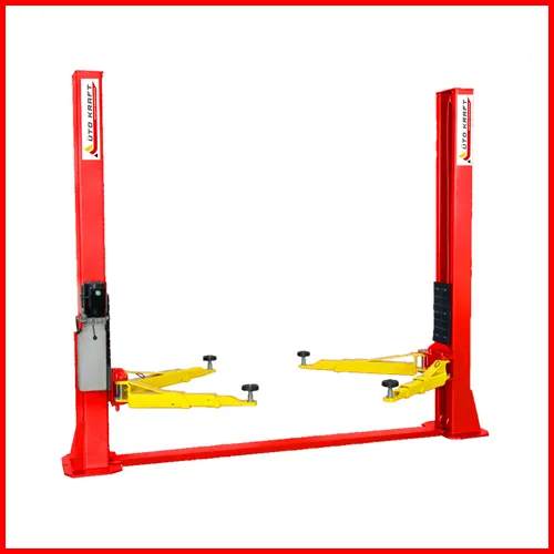 AK4500BS 4.5Ton Dual Side Manual Lock Release, Base plate 2-post Lift